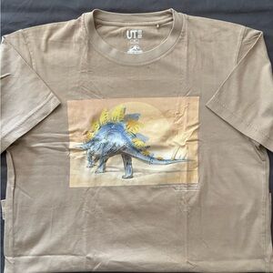 UT Dinosaur Graphic T-Shirt in Tan